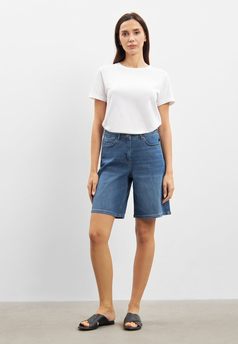 Carol Loose Shorts - Washed Blue Denim