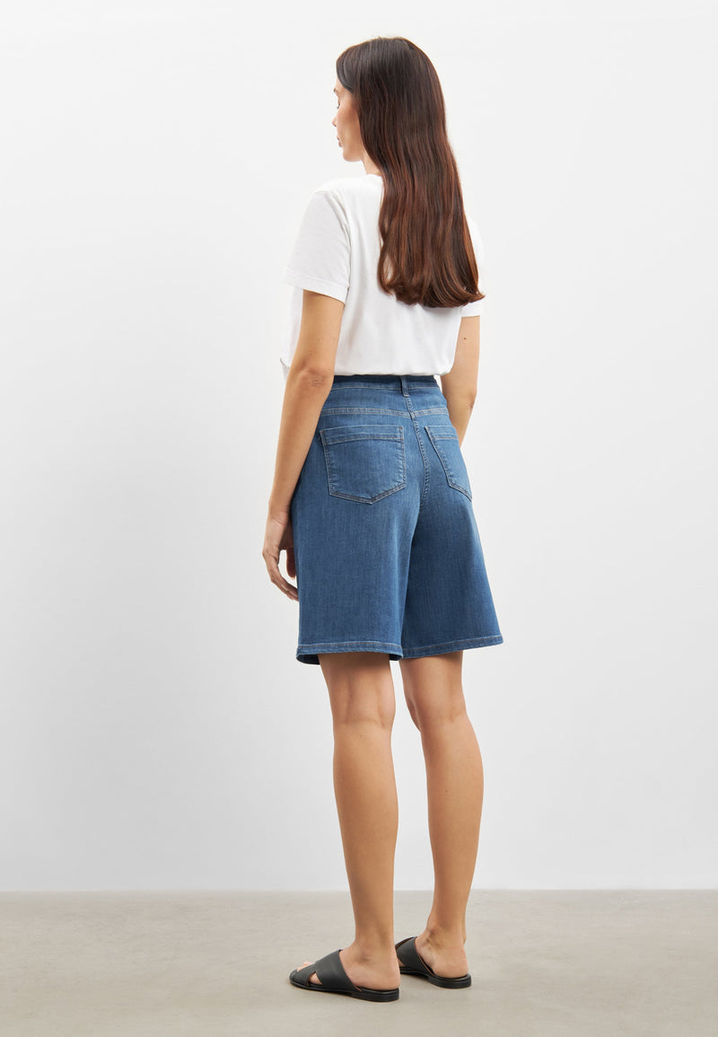 Carol Loose Shorts - Washed Blue Denim