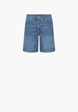 Carol Loose Shorts - Washed Blue Denim