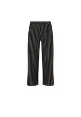 Donna Loose Crop - Black Stripe