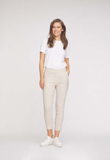 Elizabeth Slim Crop - Grey Sand