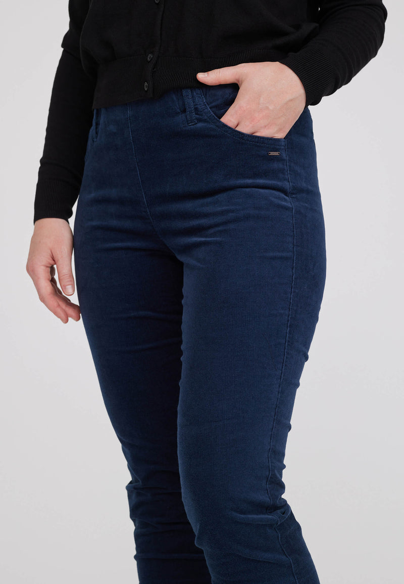 Kelly Regular Sametti - Medium Length - Navy