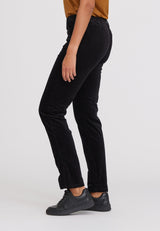 Kelly Regular Sametti - Medium Length - Black