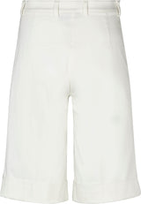 Phoebe Turn-Up Loose Shorts - Ivory