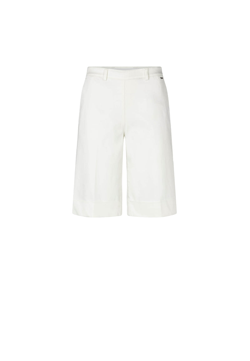 Phoebe Turn-Up Loose Shorts - Ivory