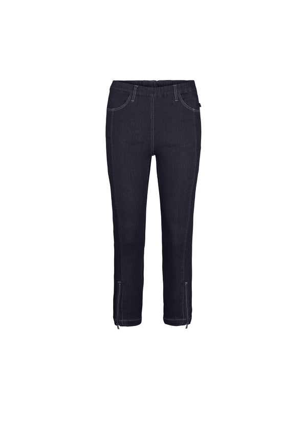 Piper Regular Crop - Dark Blue Denim