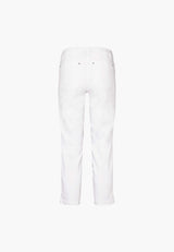 Piper Regular Cropped - White