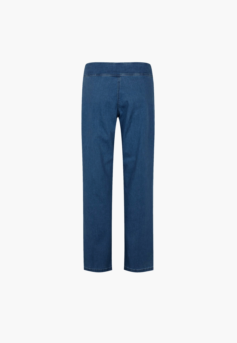 Thea Straight - Medium Length - Blue Denim