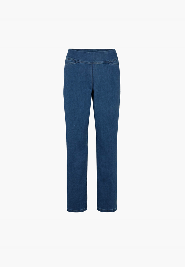 Thea Straight - Medium Length - Blue Denim